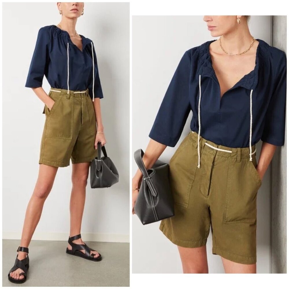 NWOT G. LABEL BY GOOP Navy Wisenberg Rope-Tie‎ Top $395.00